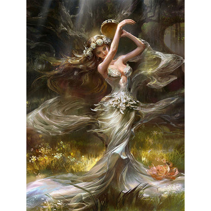 Beauty Elf - Full Round Drill Diamond Painting 30*40CM