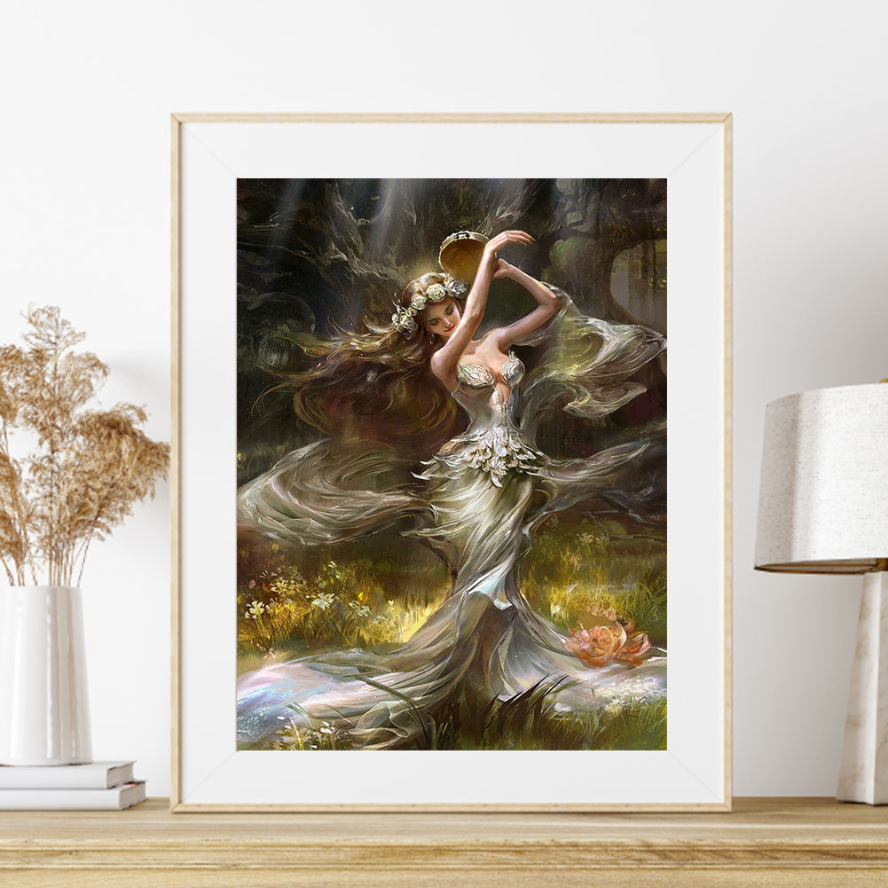Beauty Elf - Full Round Drill Diamond Painting 30*40CM