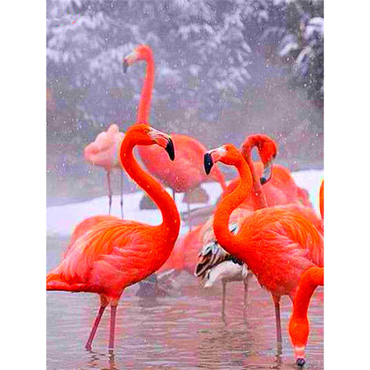 Flamingo - Full Round Drill Diamond Painting 30*40CM