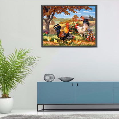 Manor Farm - Full Round Drill Diamond Painting 40*30CM