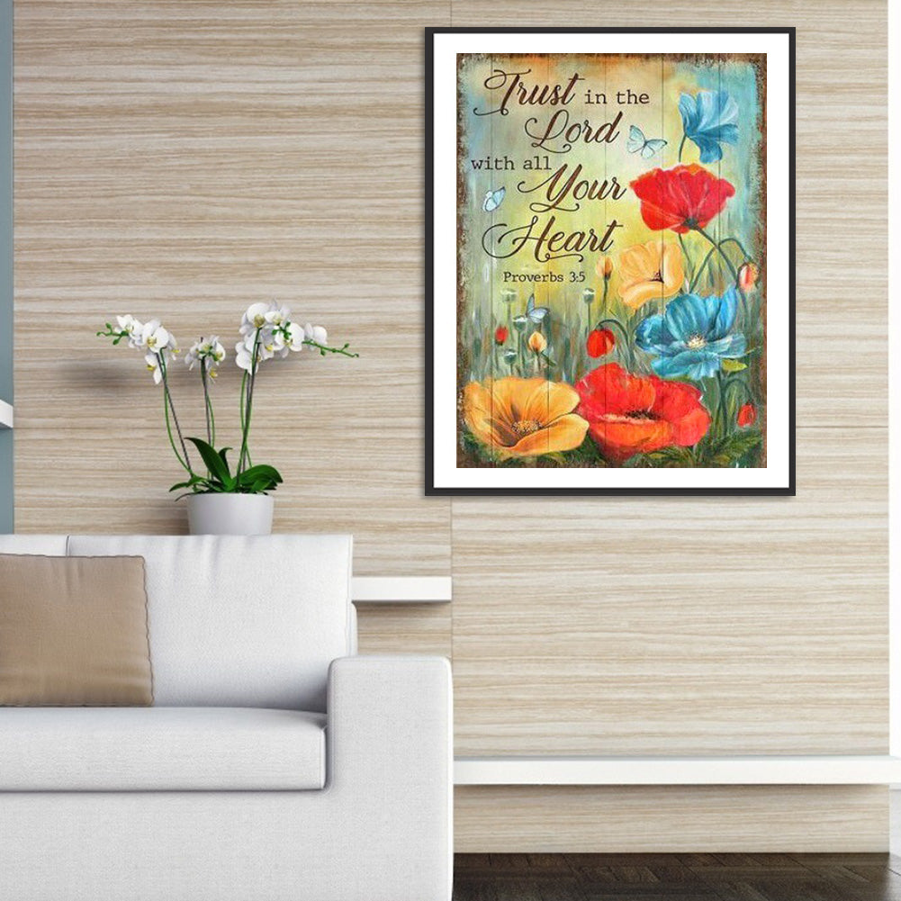 Flowers And Herbs In English - Full Round Drill Diamond Painting 40*50CM