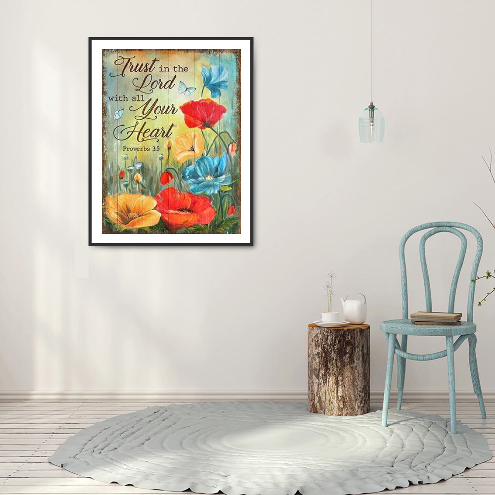Flowers And Herbs In English - Full Round Drill Diamond Painting 40*50CM