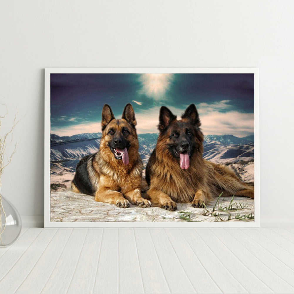 Wolf - Full Round Drill Diamond Painting 40*30CM