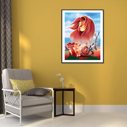 Lion King - Full Round Drill Diamond Painting 30*40CM