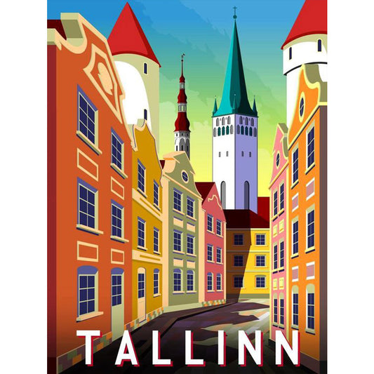 Tallinn - Full Round Drill Diamond Painting 30*40CM