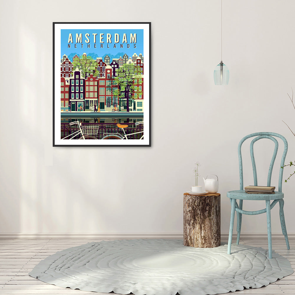 Amsterdam - Full Round Drill Diamond Painting 30*40CM