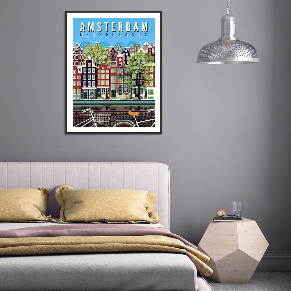 Amsterdam - Full Round Drill Diamond Painting 30*40CM