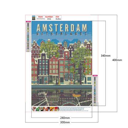 Amsterdam - Full Round Drill Diamond Painting 30*40CM