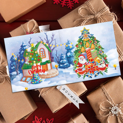 8pcs DIY Diamond Painting Greeting Cards Mosaic Thanks Birthday Postcards