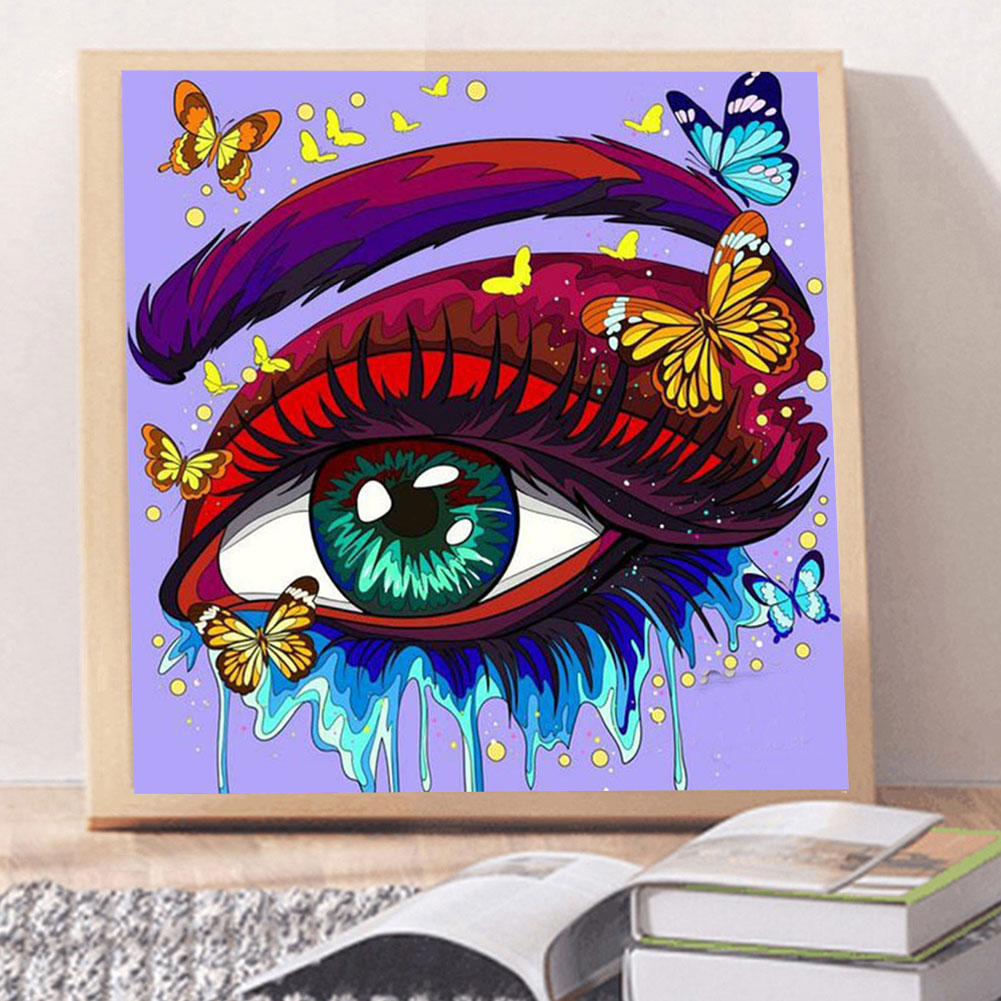 Bright Eye Makeup - Full Round Drill Diamond Painting 30*30CM