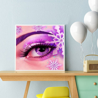 Bright Eye Makeup - Full Round Drill Diamond Painting 30*30CM