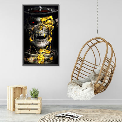 Skull - Full Round Drill Diamond Painting 40*70CM