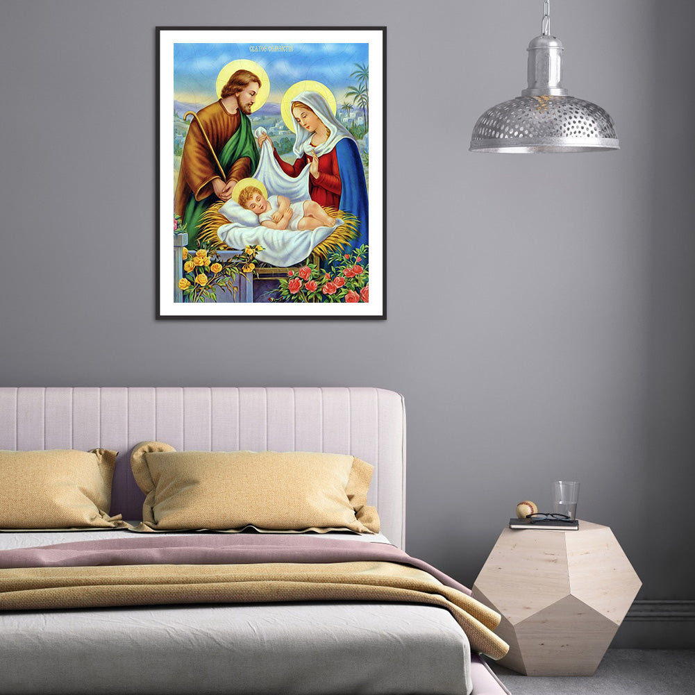 Religious Figures - Full Round Drill Diamond Painting 30*40CM