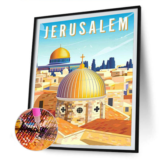 City - Full Round Drill Diamond Painting 30*40CM
