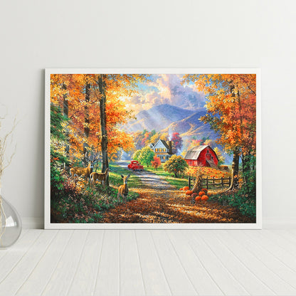 Autumn Time - 11CT Stamped Cross Stitch 40*30CM