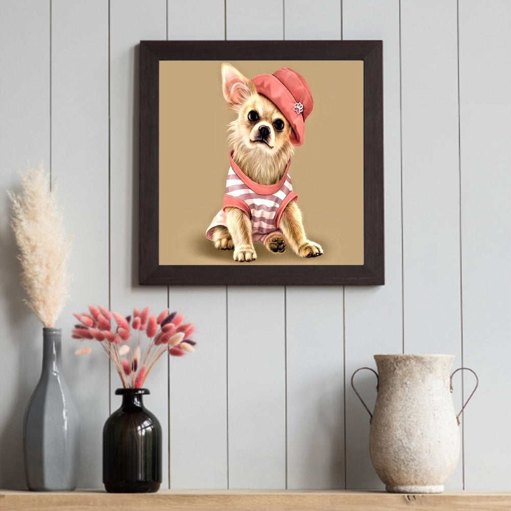 Dog - Full Round Drill Diamond Painting 30*30CM
