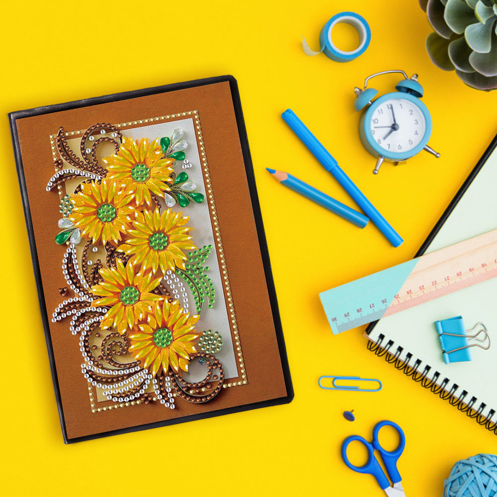 Special Shaped Diamond Painting 50 Pages A5 Notebook DIY Sketchbook Crafts