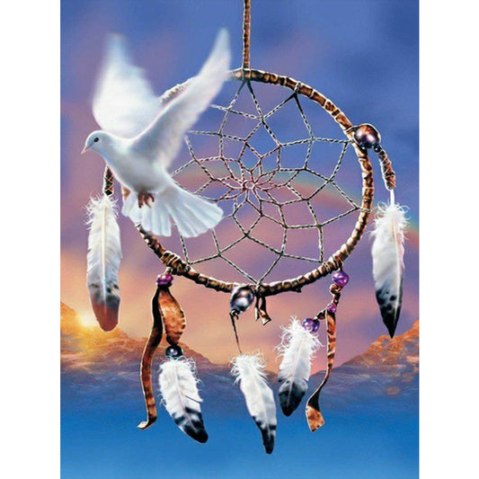 Dreamcatcher - Full Round Drill Diamond Painting 30*40CM