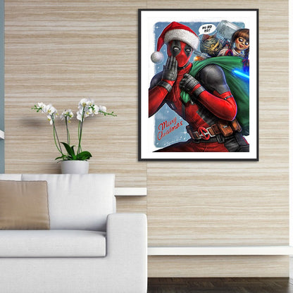 Deadpool - Full Round Drill Diamond Painting 30*40CM