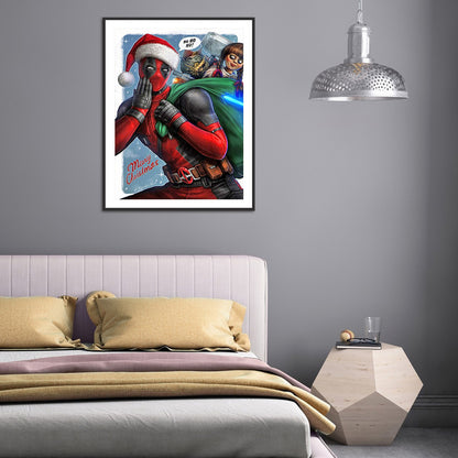 Deadpool - Full Round Drill Diamond Painting 30*40CM