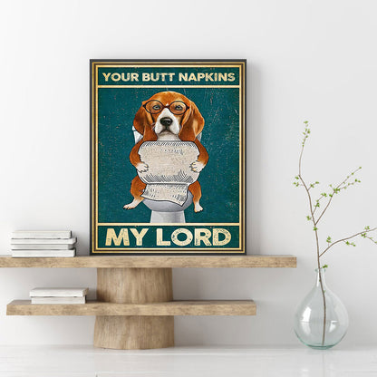Toilet Paper Dog - Full Round Drill Diamond Painting 30*40CM
