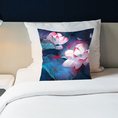 Cross Stitch Pillow Case 11CT Flower Stamped DIY Embroidery Kits Pillowcase