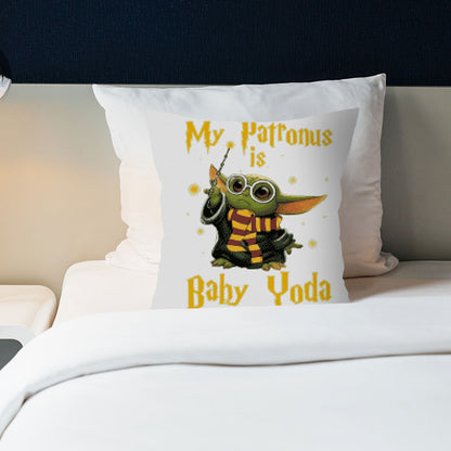 Cross Stitch Pillow Case 11CT Yoda Stamped DIY Embroidery Printed Cover