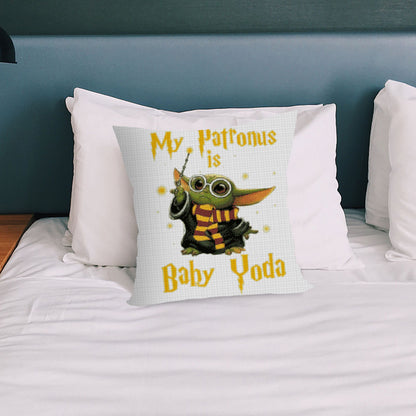 Cross Stitch Pillow Case 11CT Yoda Stamped DIY Embroidery Printed Cover
