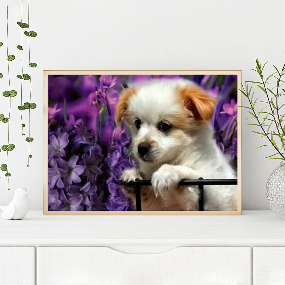 Dog - Full Round Drill Diamond Painting 40*30CM