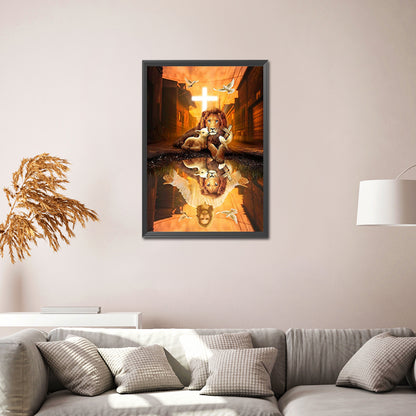 Lion - Full Square Drill Diamond Painting 30*40CM