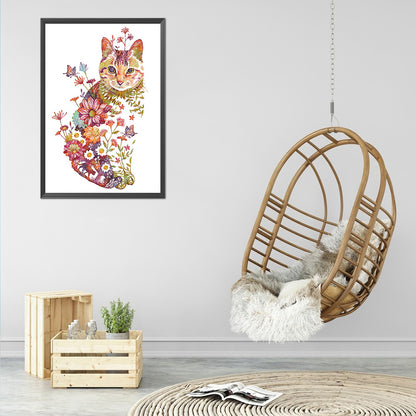 Cat - 11CT Counted Cross Stitch 40*55CM