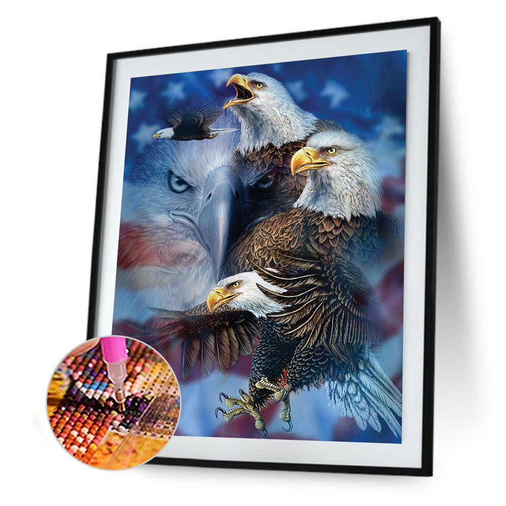 Eagle - Full Square Drill Diamond Painting 30X40CM