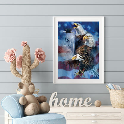 Eagle - Full Square Drill Diamond Painting 30X40CM