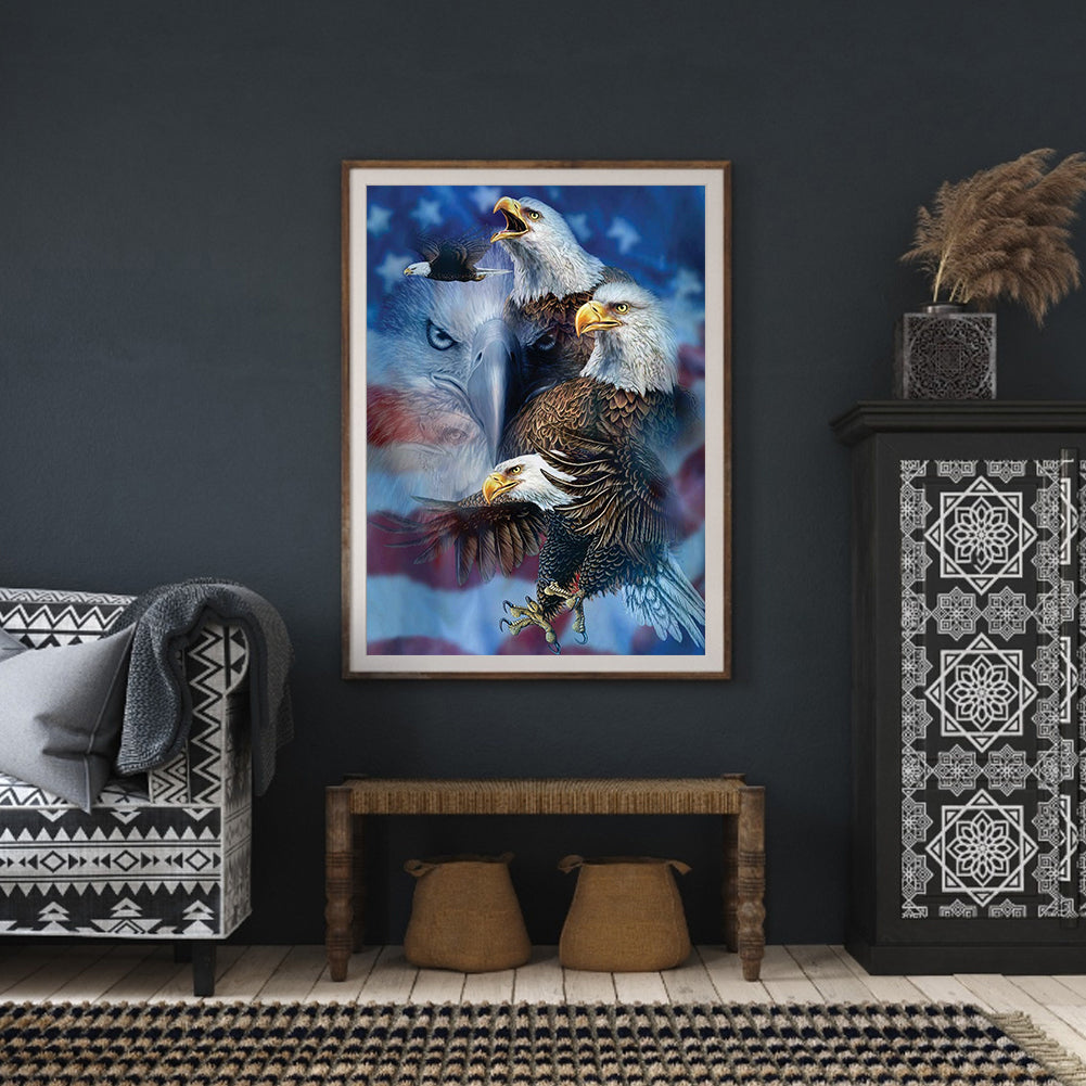Eagle - Full Square Drill Diamond Painting 30X40CM