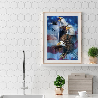 Eagle - Full Square Drill Diamond Painting 30X40CM