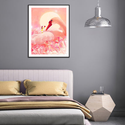 Swan - Full Round Drill Diamond Painting 30*40CM