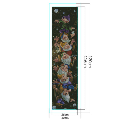 Disney - Dwarfs - 11CT Stamped Cross Stitch 30*120CM