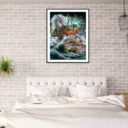 Dragon Siren - Full Round Drill Diamond Painting 30*40CM