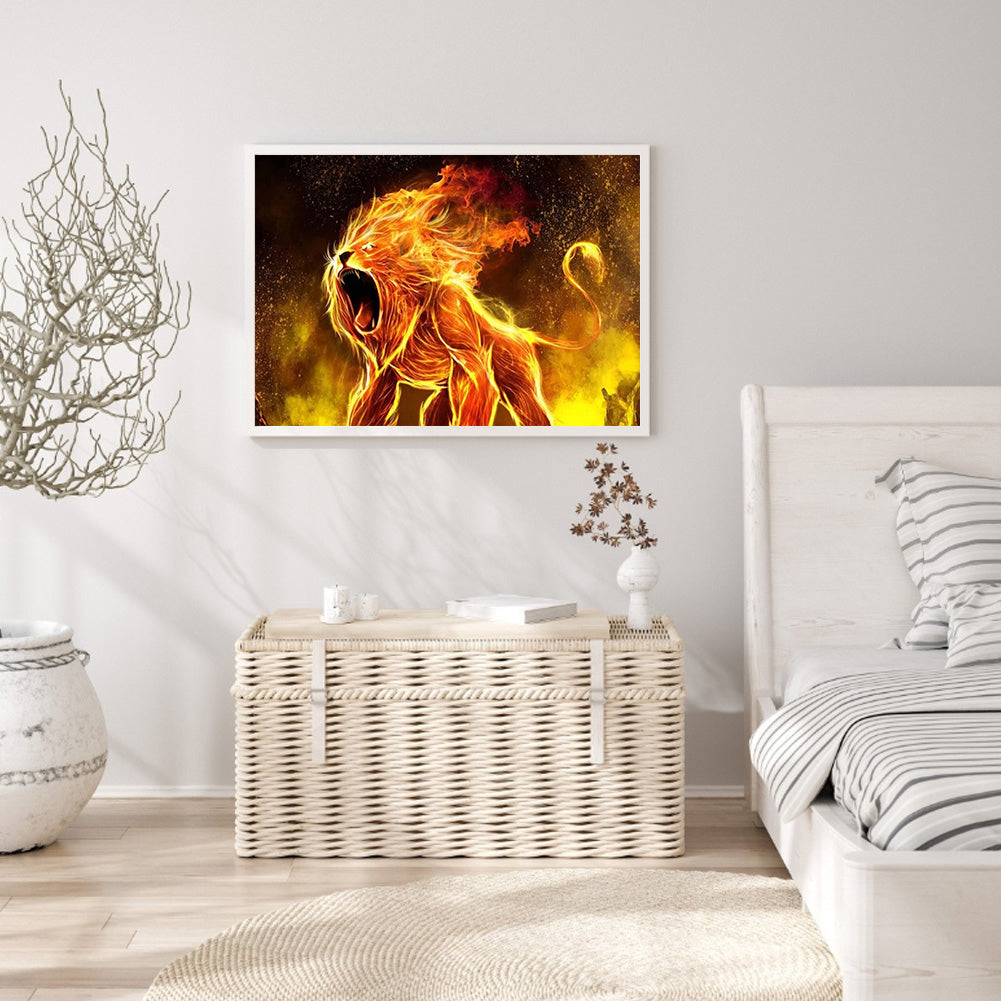 Lion - Full Square Drill Diamond Painting 30*40CM