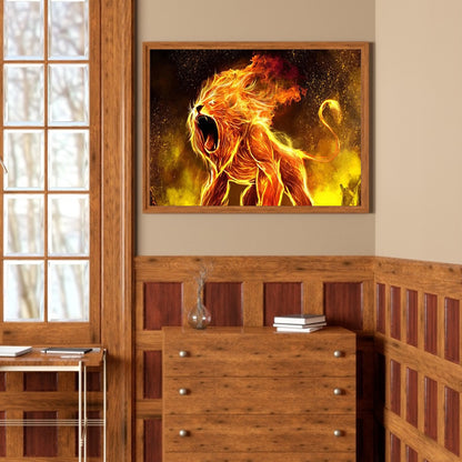 Lion - Full Square Drill Diamond Painting 30*40CM