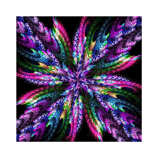 Flowing Flowers - Full Round Drill Diamond Painting 40*40CM