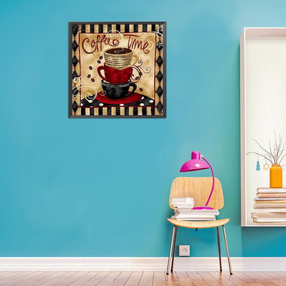 Coffee Calligraphy - Full Square Drill Diamond Painting 40*40CM