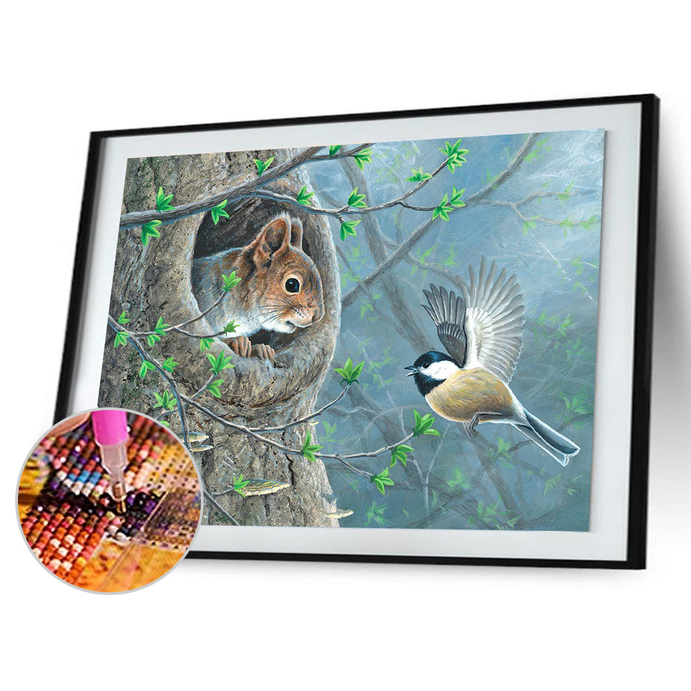 Squirrel - Full Square Drill Diamond Painting 30*40CM