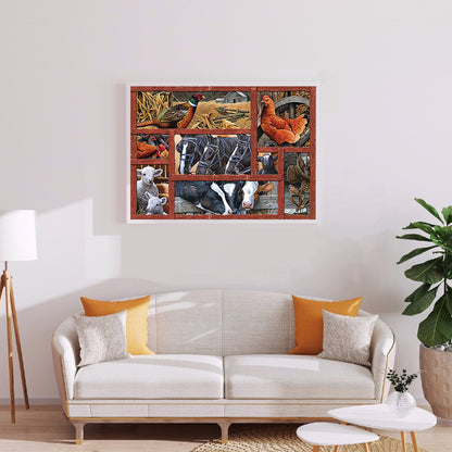 Farm Animals - Full Square Drill Diamond Painting 30*40CM