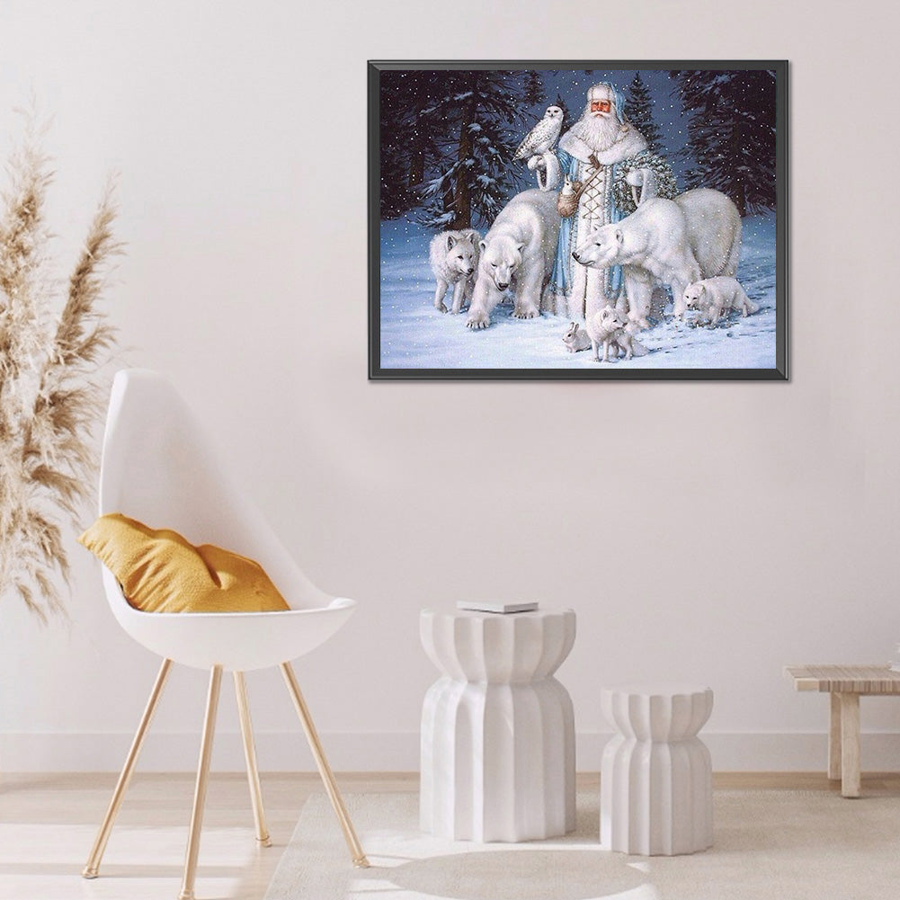Christmas - Full Round Drill Diamond Painting 50*40CM