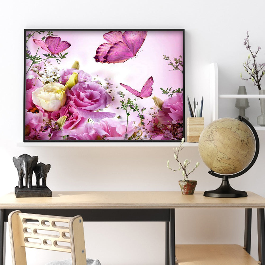 Butterfly - Full Square Drill Diamond Painting 30*40CM