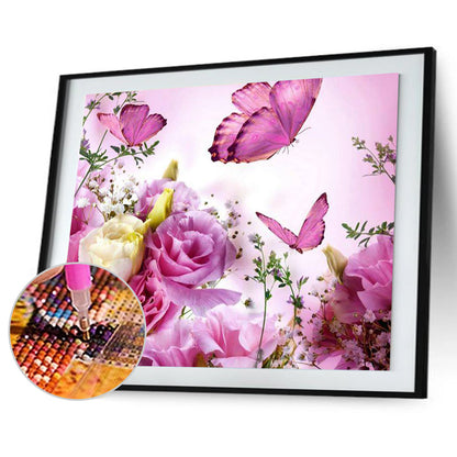 Butterfly - Full Square Drill Diamond Painting 30*40CM