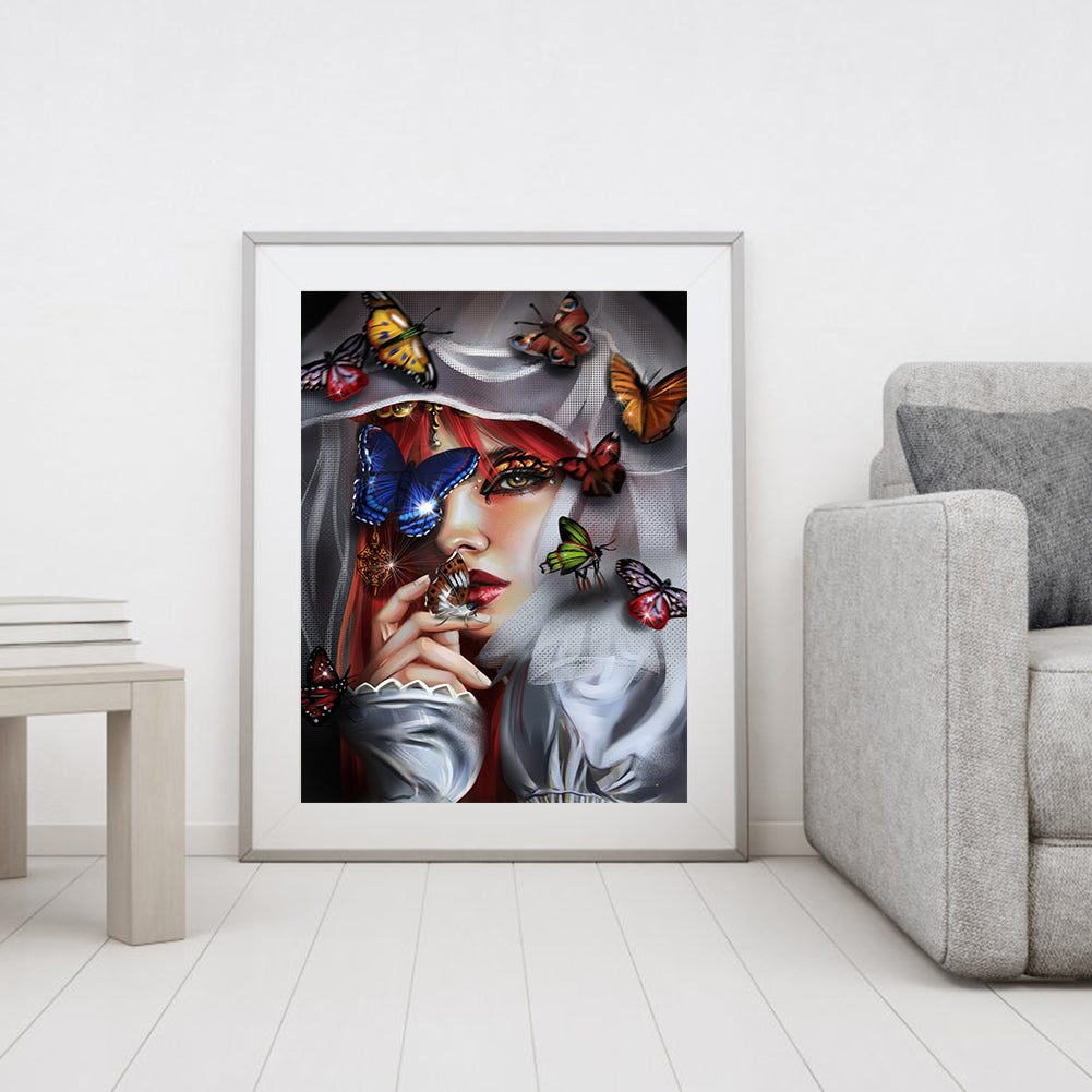 Butterfly Beauty - Full Square Drill Diamond Painting 30*40CM