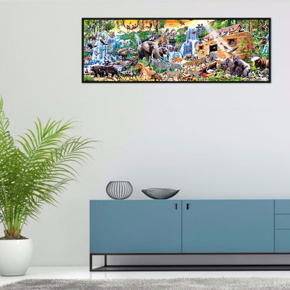 Zoo Party - Full Round Drill Diamond Painting 100*35CM