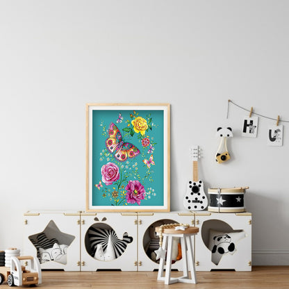 Butterfly - Full Square Drill Diamond Painting 30*40CM